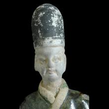 Glazed terracota figure of a dignitary